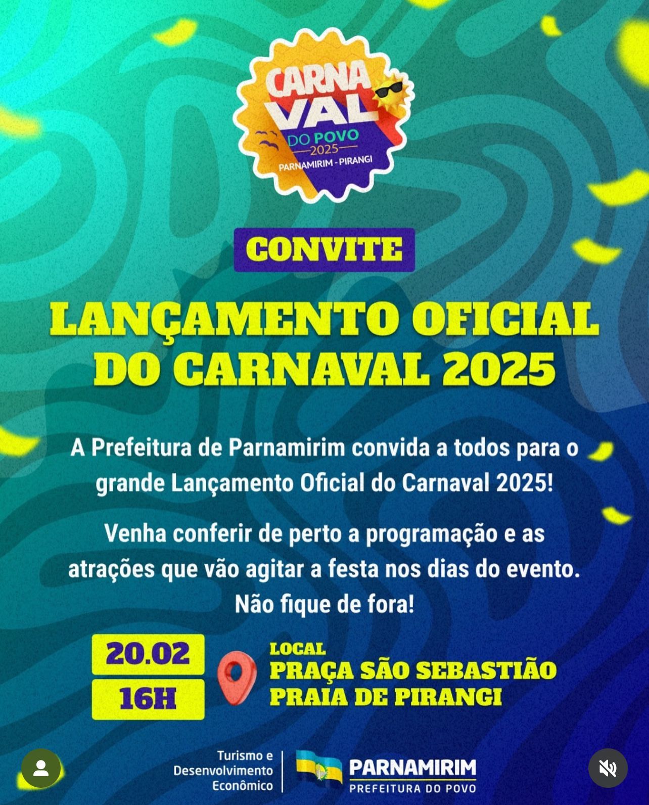 Leia mais sobre o artigo Prefeitura de Parnamirim lança programação do Carnaval nesta quinta-feira