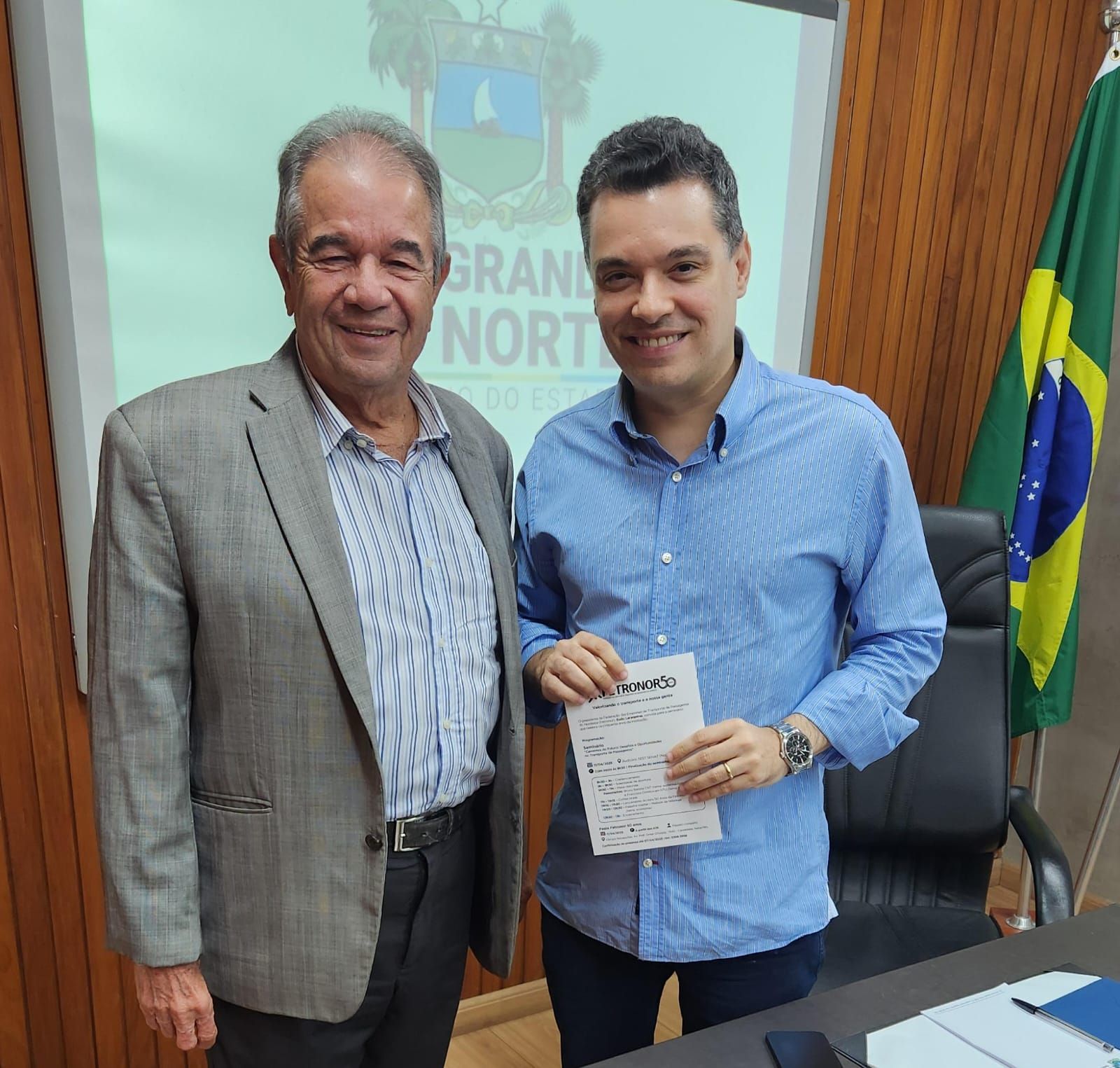 Leia mais sobre o artigo Presidente da Fretonor, Eudo Laranjeiras, fez uma visita de cortesia ao vice-governador do RN, Walter Alves