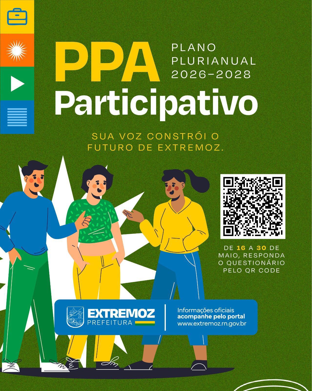 Leia mais sobre o artigo Extremoz abre orçamento e incentiva população a contribuir com planejamento da cidade