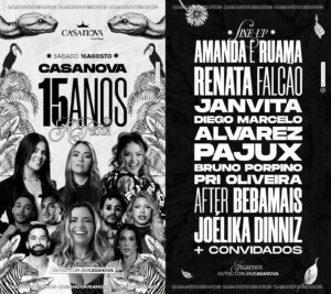 Leia mais sobre o artigo Casanova celebra 15 anos com 10 horas de festa, novos espaços e line-up diverso em Natal
