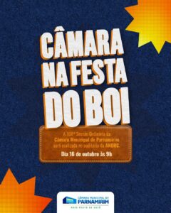 Leia mais sobre o artigo Festa do Boi recebe sessão ordinária da Câmara de Parnamirim